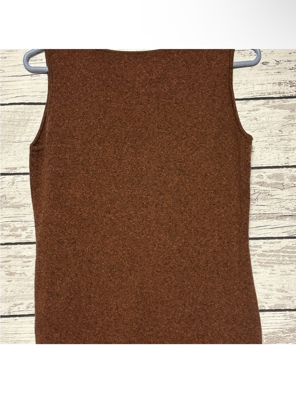 Chico’s Design Linen Blend Knit Tank Top Brown Size 1 (Medium) - Picture 3 of 3